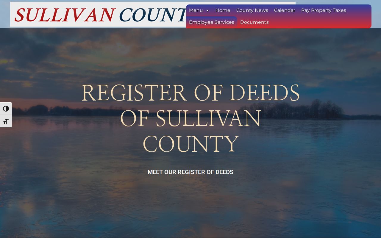Kingsport people search Sullivan County Register of Deeds page